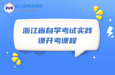 浙江省自学考试实践课开考课程